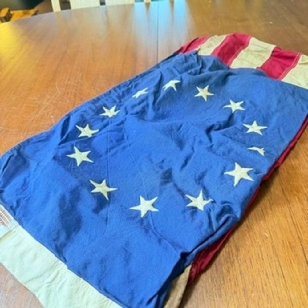 Valley Forge Heritage Series 13-Star 3x5 Antiqued Cotton American Flag USA 🇺🇸